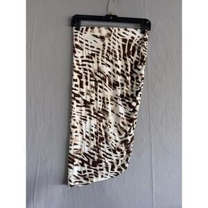 G by Guess animal print cinched skirt